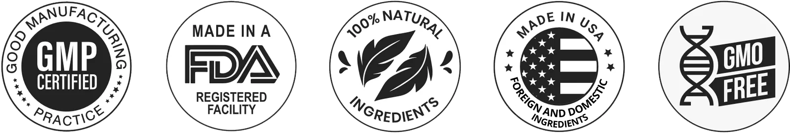 VigorLong certifications and quality badges